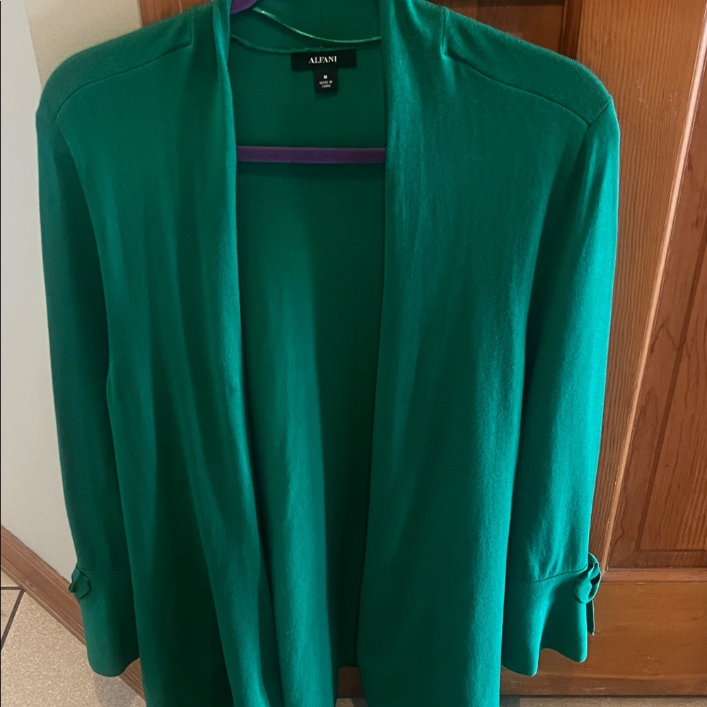 Alfani Vibrant Green Cardigan